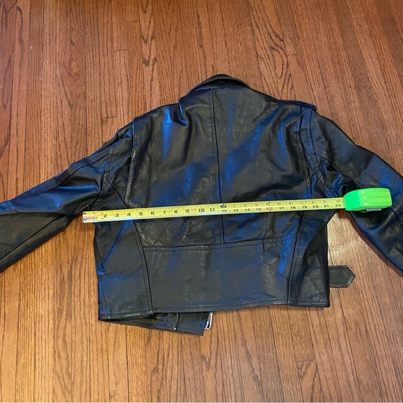 Vintage Leather biker moto jacket FABULOUS - Picture 13 of 13
